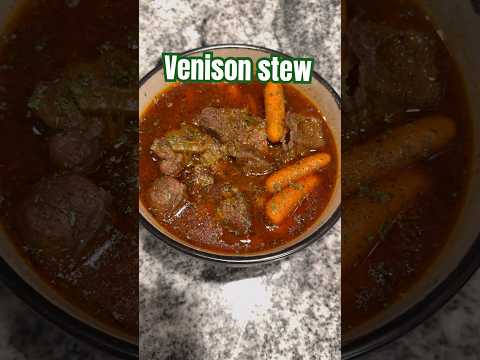 Delicious Venison Stew!!   *optional* you can add a 1/4 cup of sherry! #cooking #recipe #food #stew