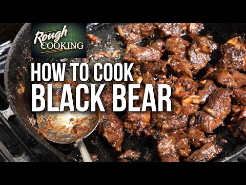 Garlic Butter Steak Bites (Using Bear Meat) | ROUGH COOKING RECIPE | CATCH CLEAN COOK