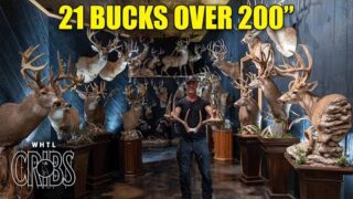 INSANE Trophy Room Full Of 21 Bucks Over 200 Inches! Spook Spann's Whitetail Cribs