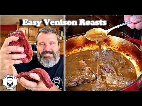 NOT DRY – How to Cook Venison Roasts Recipe | Gravy Roasts Slow Cooker Crock Pot or Dutch Oven