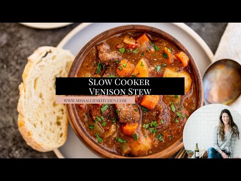 Slow Cooker Venison Stew | Thick & Hearty Recipe