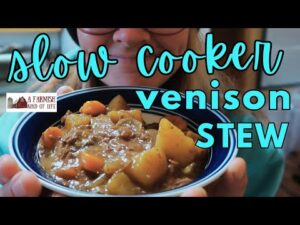 SUPER EASY Venison Slow Cooker Stew | Crocktober Soup Series | Farmish Kind of Life